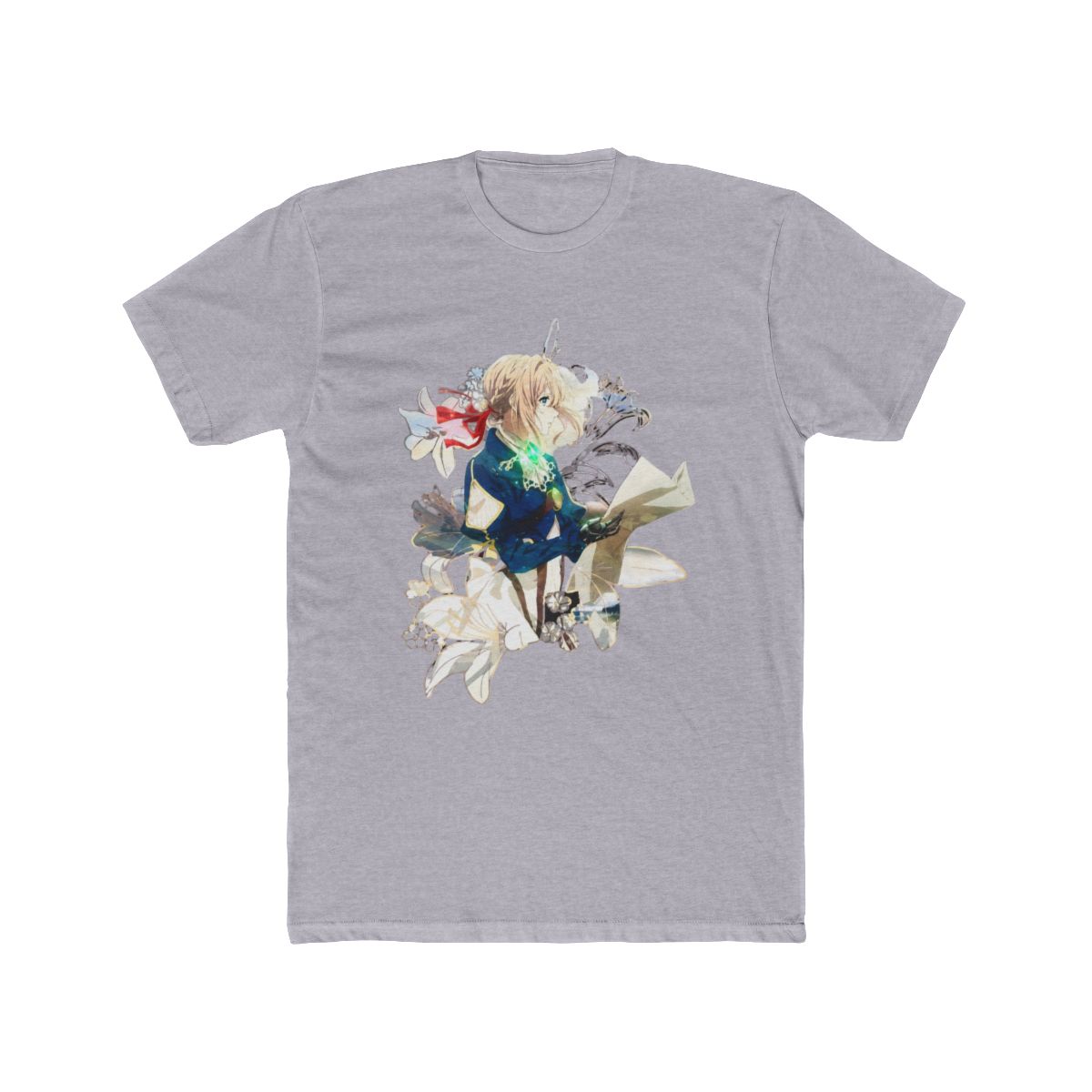 Violet Evergarden flowers print T Shirt