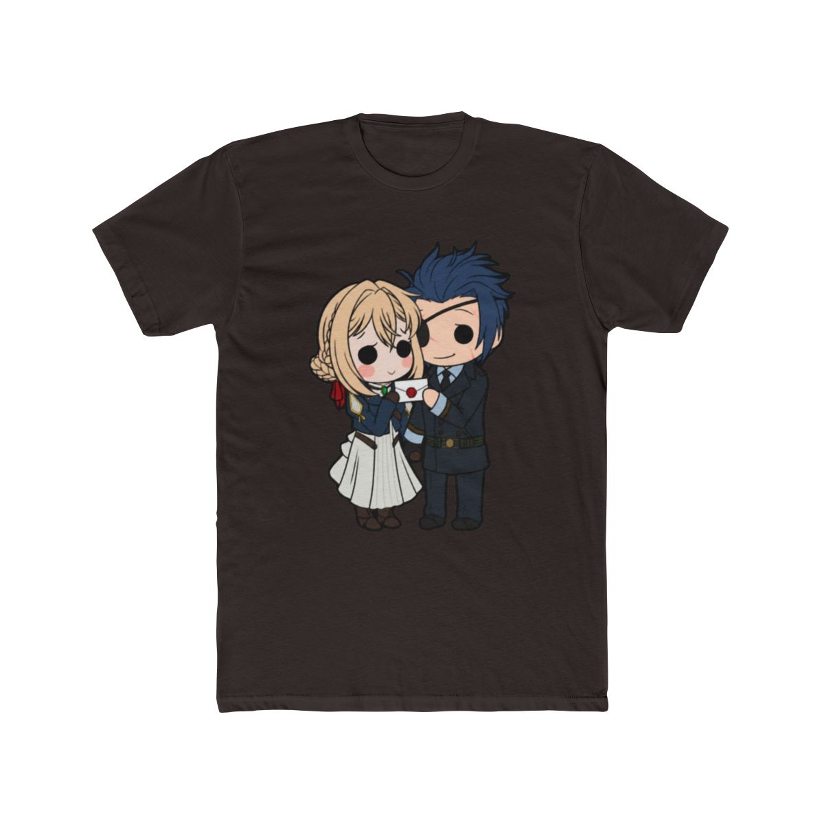 Chibi Violet + Gilbert T Shirt | Violet Evergarden - alternate angle 2, merchandise