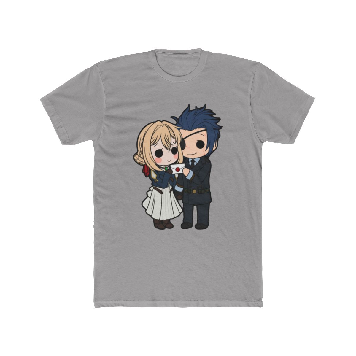 Chibi Violet + Gilbert T Shirt | Violet Evergarden - Official T-Shirts merchandise