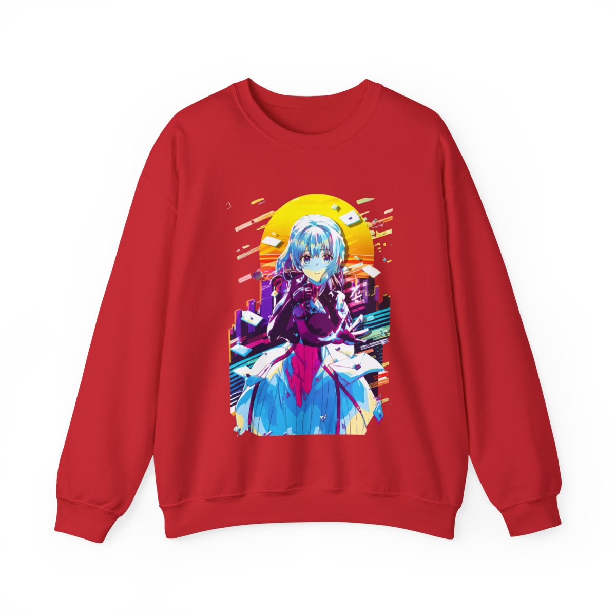 Violet Evergarden Crewneck T-Shirts - alternate angle 5, merchandise