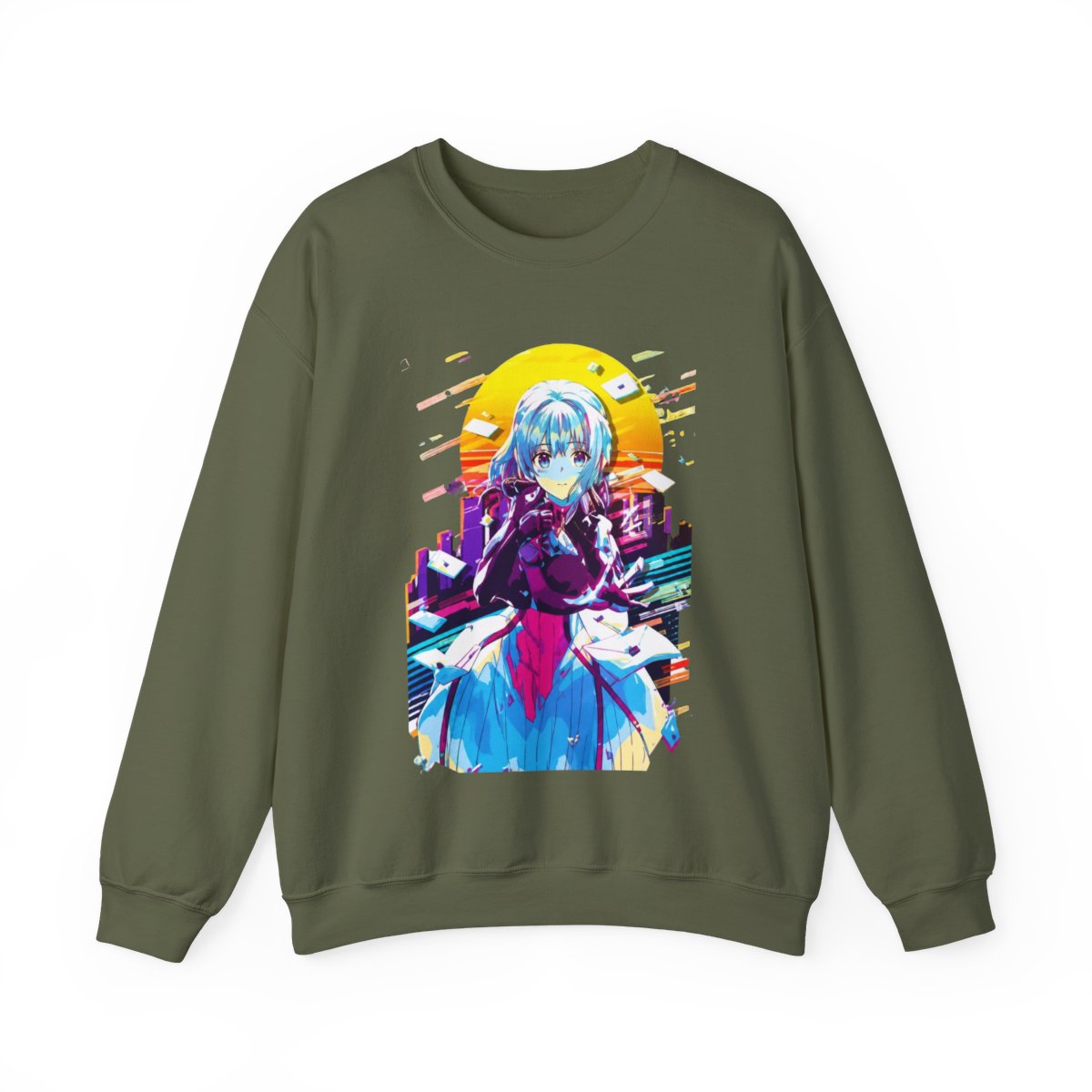 Violet Evergarden Crewneck T-Shirts - alternate angle 3, merchandise