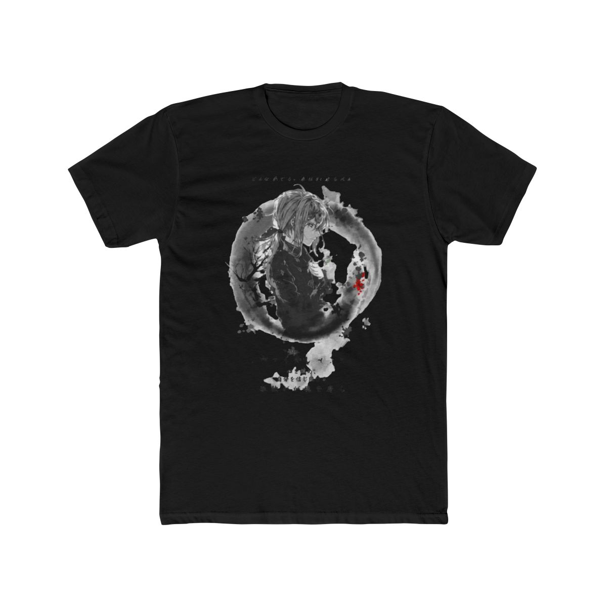 Ink Violet Whirlwind of feelings Kids Long Sleeve T Shirt | Violet Evergarden - alternate angle 3, merchandise