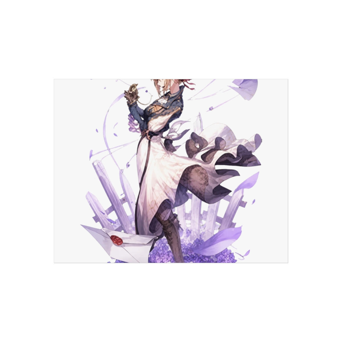 Metal Tin Signs Violet Evergarden Hot Anime for Living Room Art Decorative Home Decor Wall Art Poster Metal Plaques - alternate angle 3, merchandise