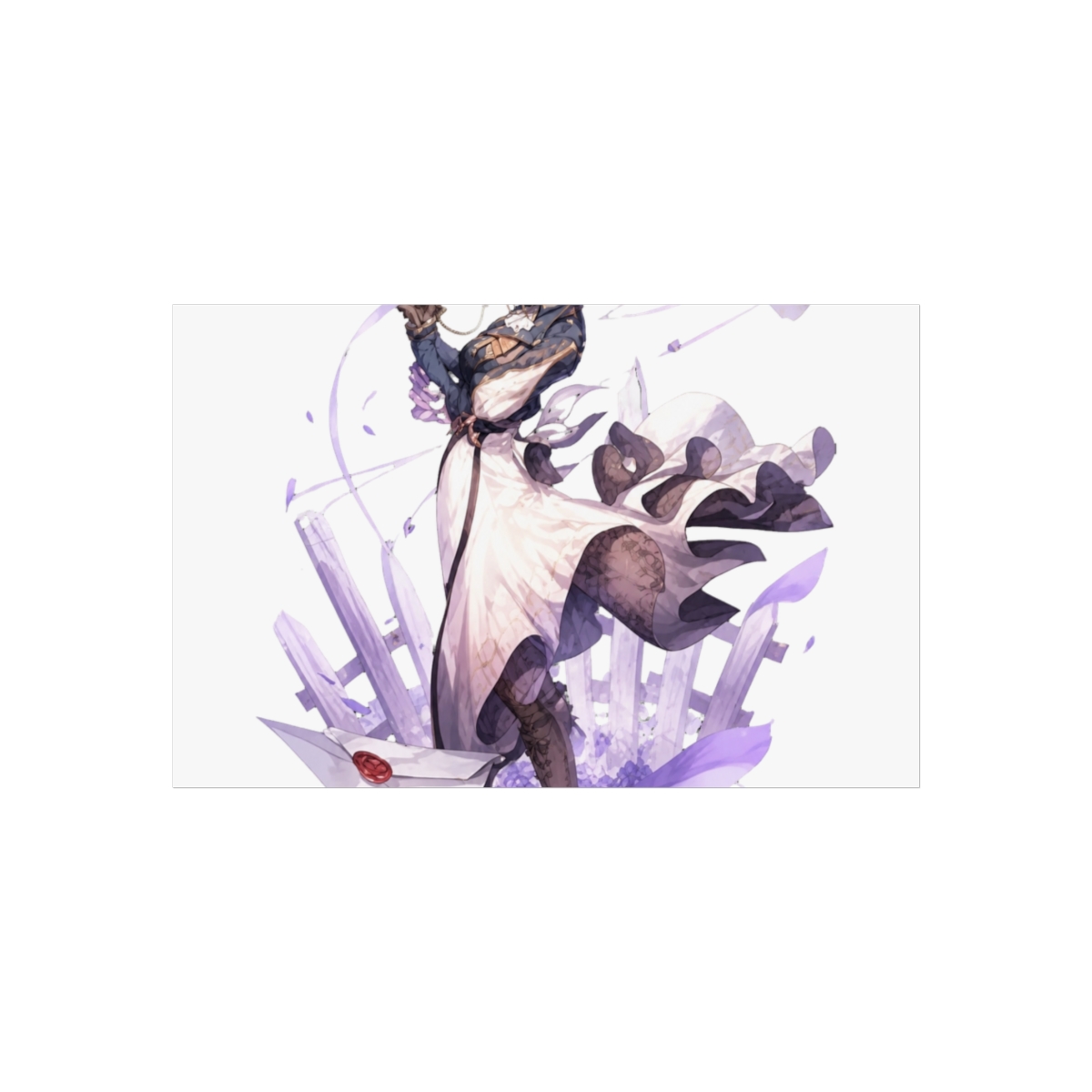 Metal Tin Signs Violet Evergarden Hot Anime for Living Room Art Decorative Home Decor Wall Art Poster Metal Plaques - alternate angle 5, merchandise