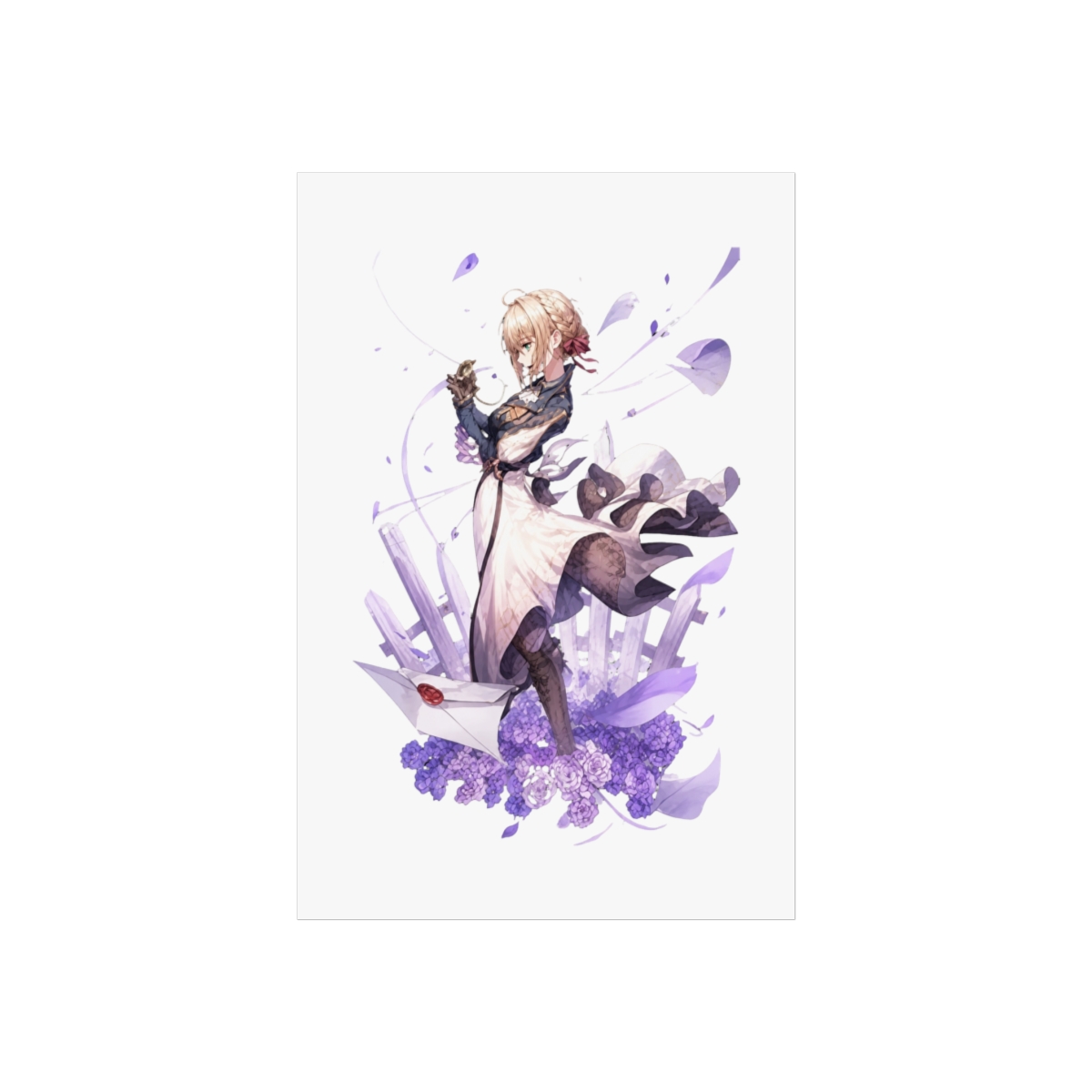 Metal Tin Signs Violet Evergarden Hot Anime for Living Room Art Decorative Home Decor Wall Art Poster Metal Plaques