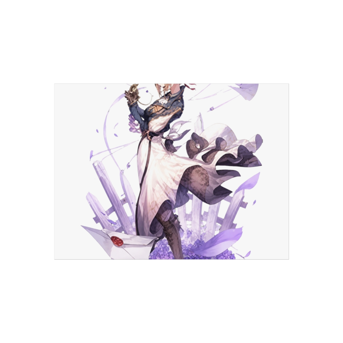 Metal Tin Signs Violet Evergarden Hot Anime for Living Room Art Decorative Home Decor Wall Art Poster Metal Plaques - alternate angle 4, merchandise